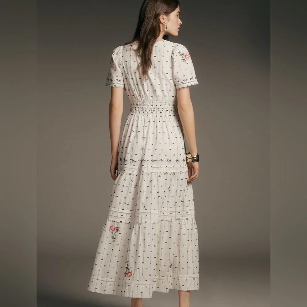 NWT The Somerset Emobroidered Dobby Maxi Dress - Picture 2 of 4